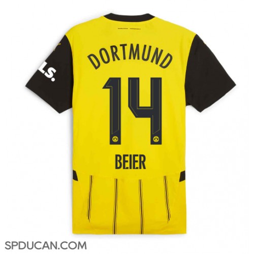 Muški Nogometni Dres Borussia Dortmund Maximilian Beier #14 Domaci 2024-25 Kratak Rukav